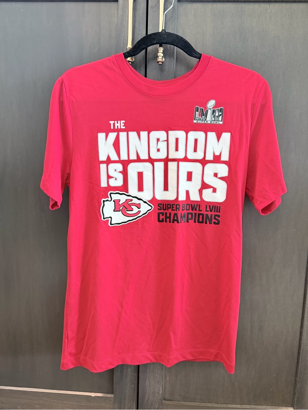 NWOT Mens Small Nike Red 'Kingdom Is Ours' Chiefs T-Shirt